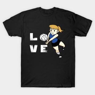 Best Girls Love Volleyball T-Shirt